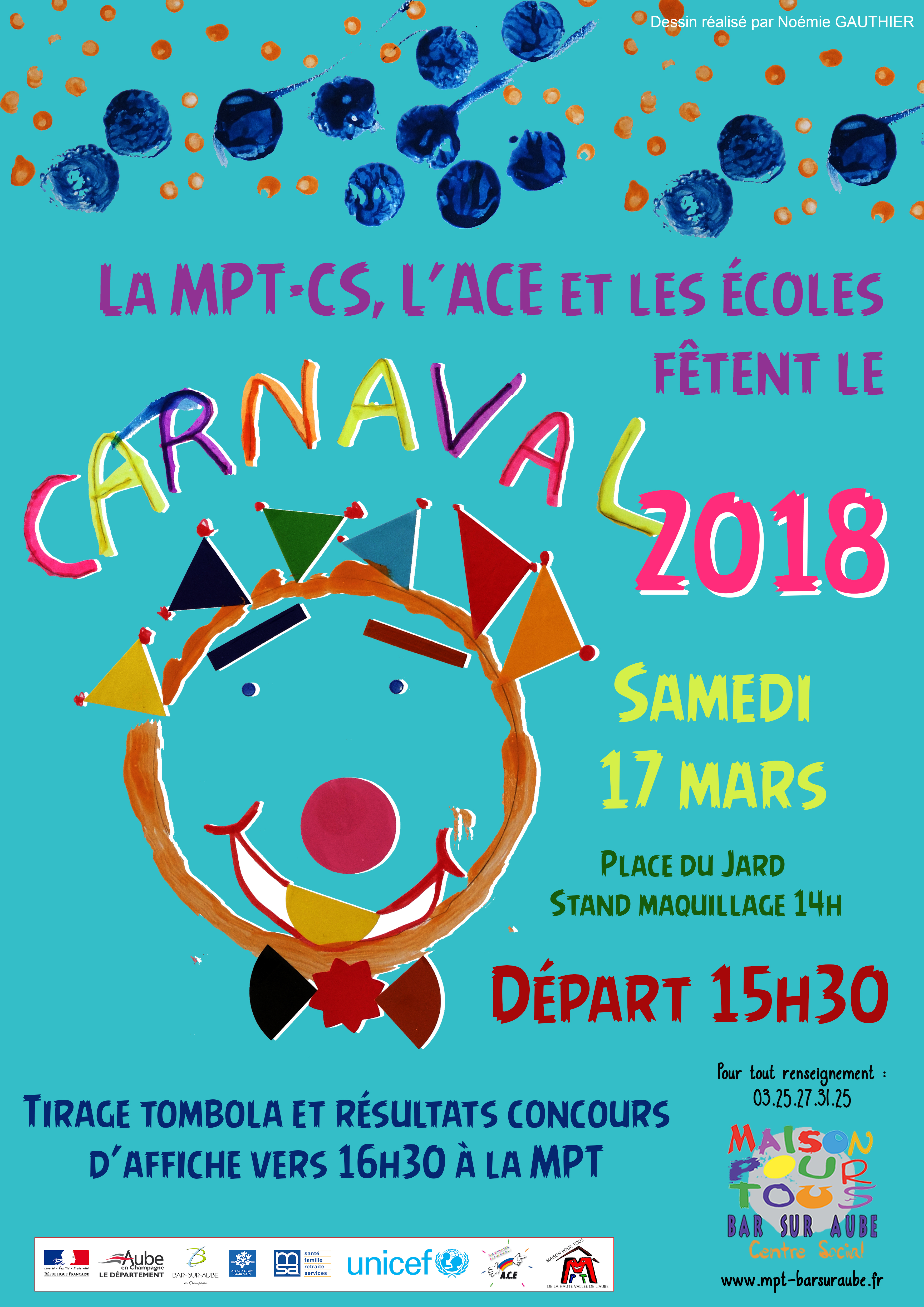 affiche carnaval maternel – Maison Pour Tous Jean-Luc Petit – Centre Social